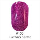 Гель лак 100 Fuchsia Glitter Topoz Naomi 6ml